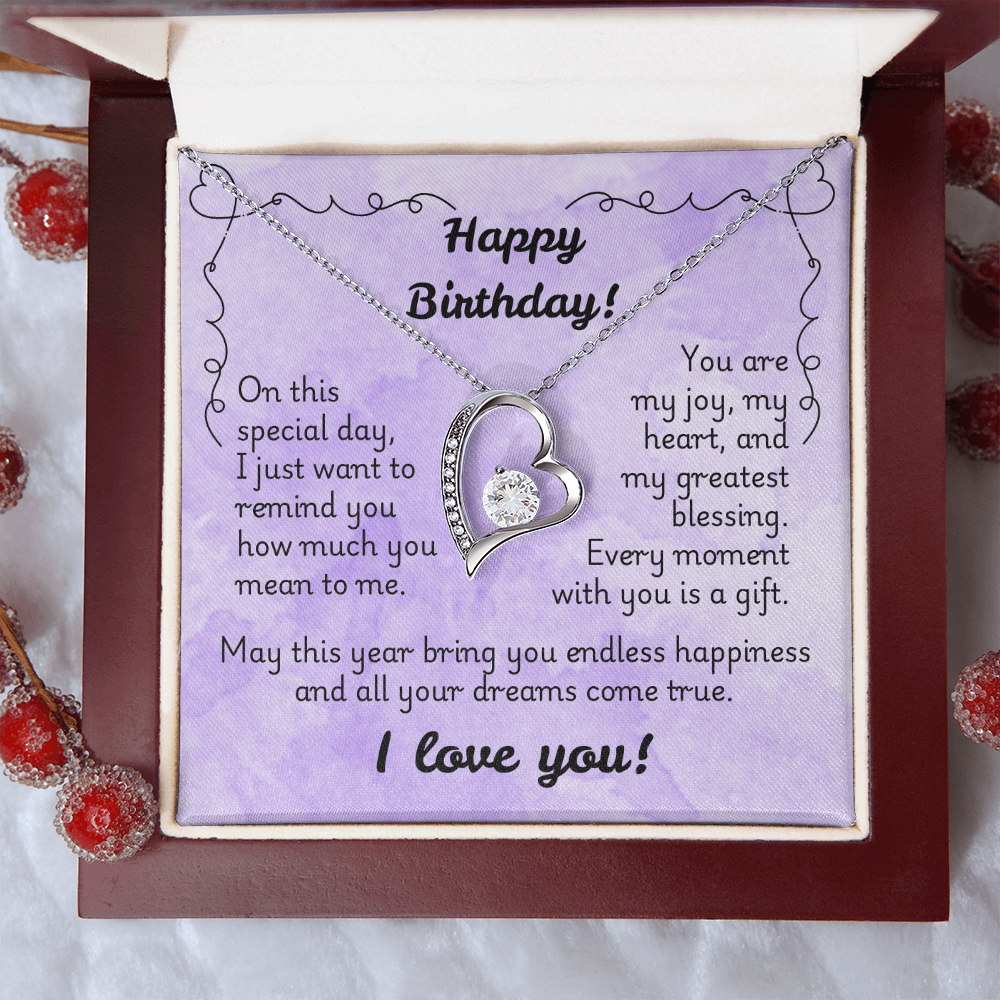 Forever Love Necklace - Birthday 1