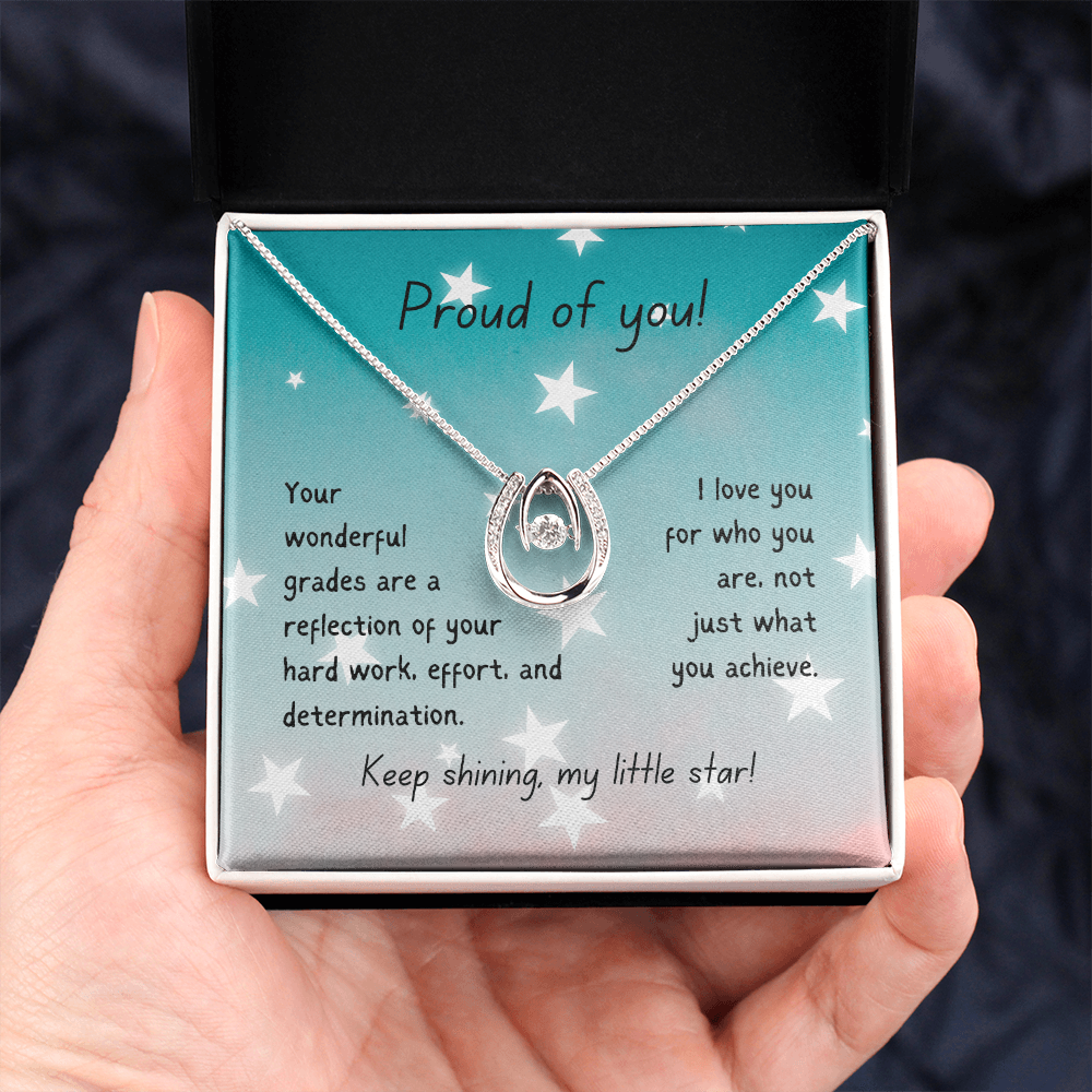 Lucky In Love Necklace - Proud of you - good grades