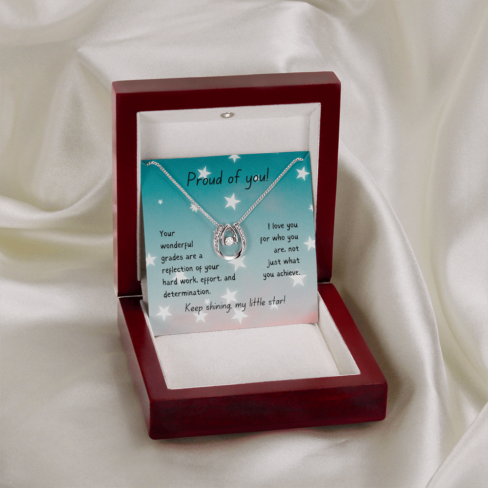 Lucky In Love Necklace - Proud of you - good grades