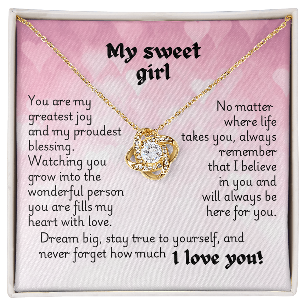 Love Knot Necklace - Heart 1