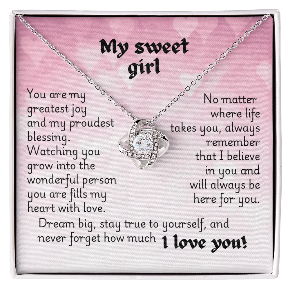 Love Knot Necklace - Heart 1