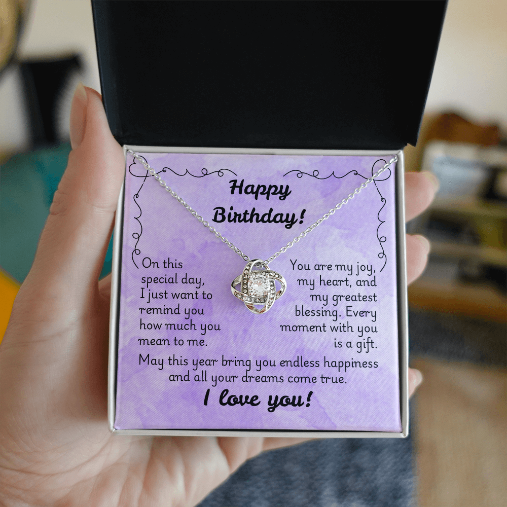 Love Knot Necklace - Birthday 1