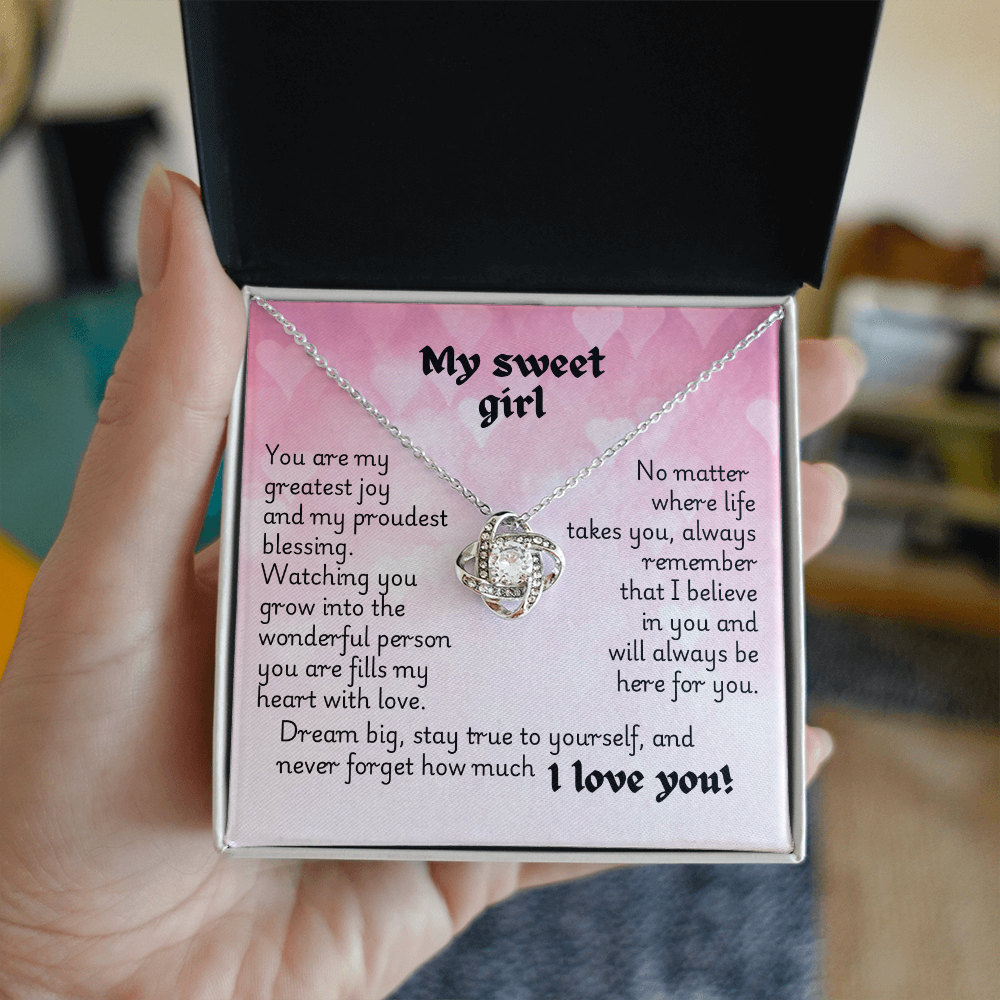 Love Knot Necklace - Heart 1