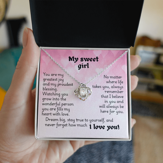 Love Knot Necklace - Heart 1