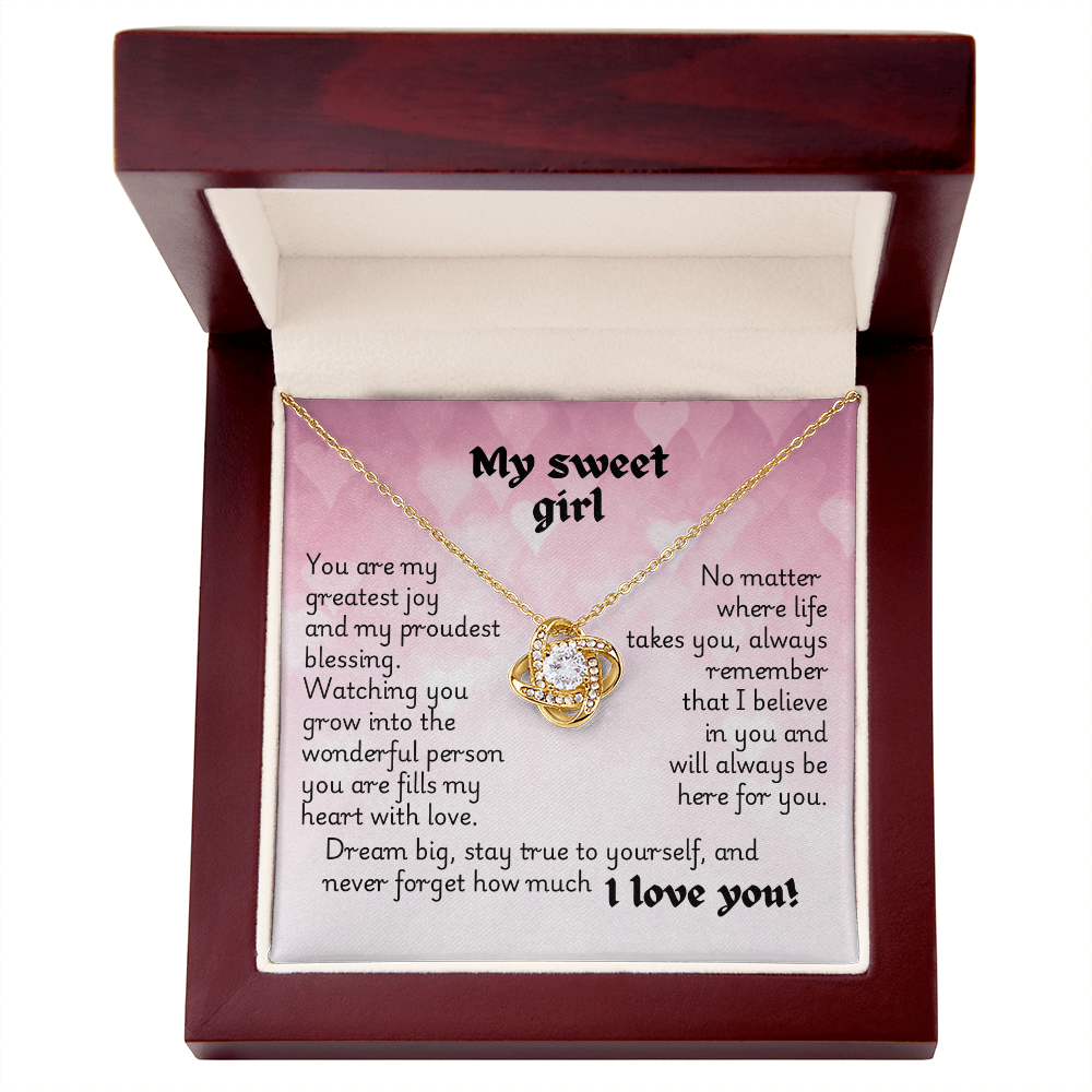 Love Knot Necklace - Heart 1