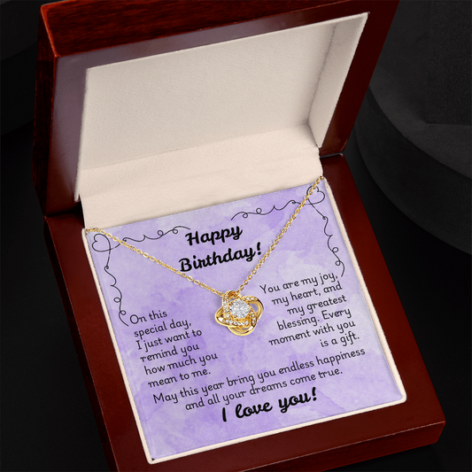 Love Knot Necklace - Birthday 1