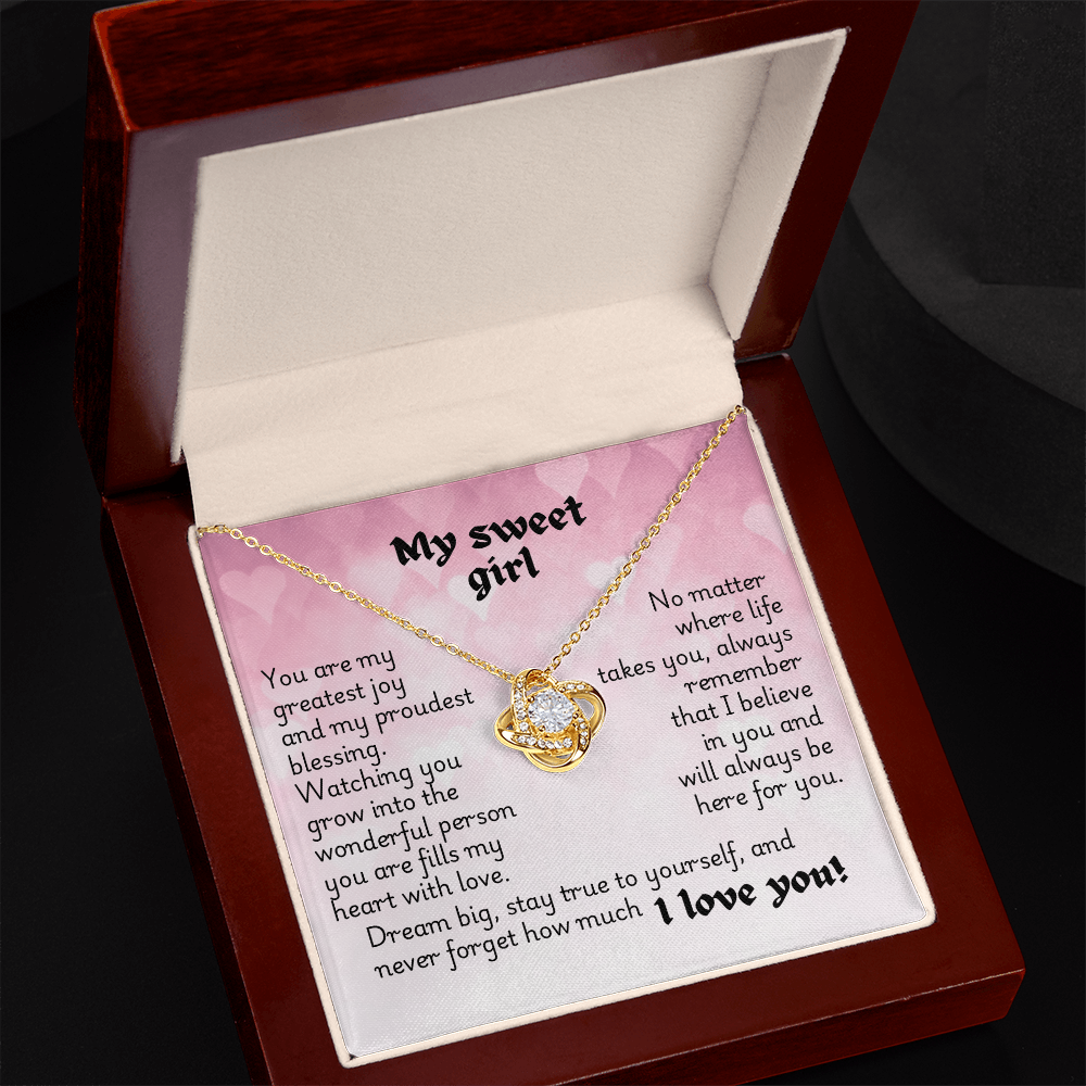 Love Knot Necklace - Heart 1
