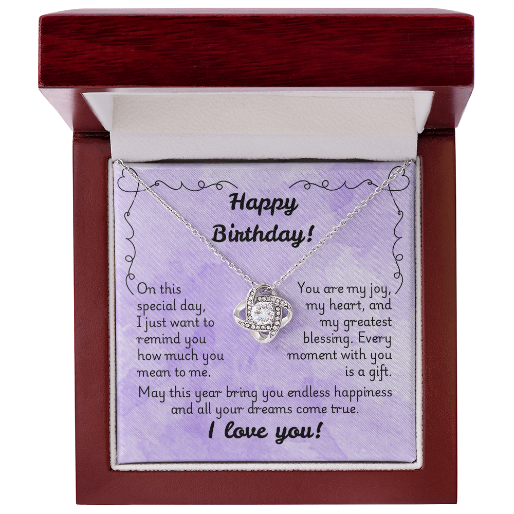 Love Knot Necklace - Birthday 1