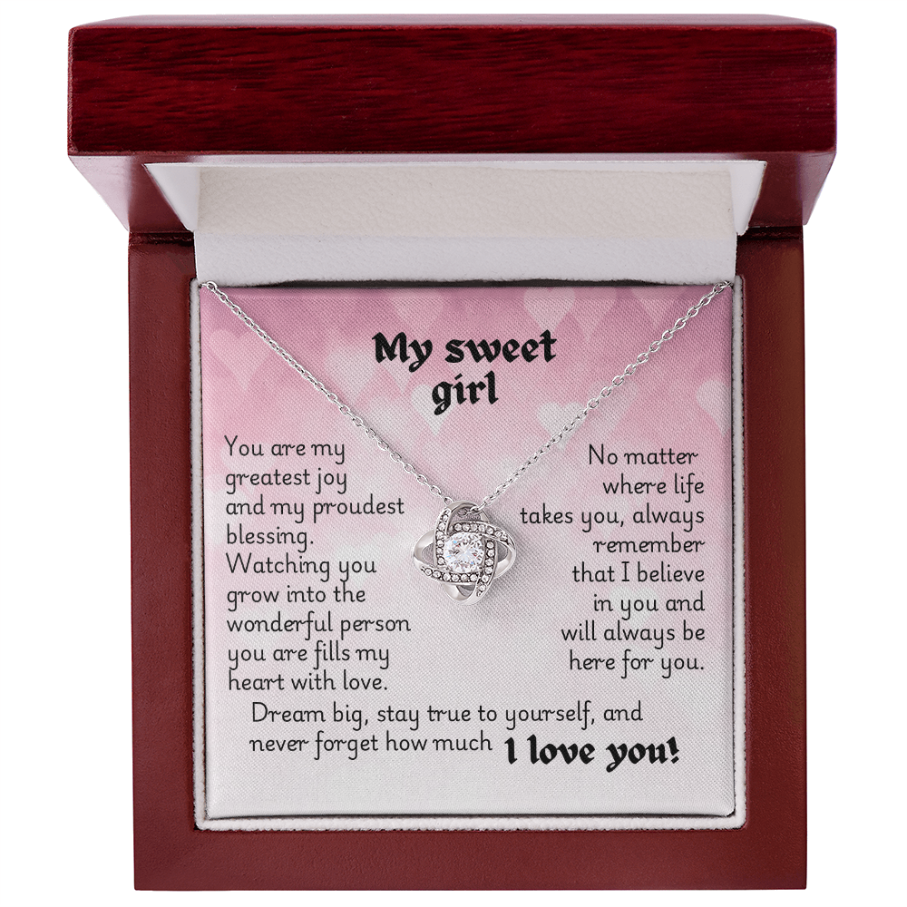 Love Knot Necklace - Heart 1