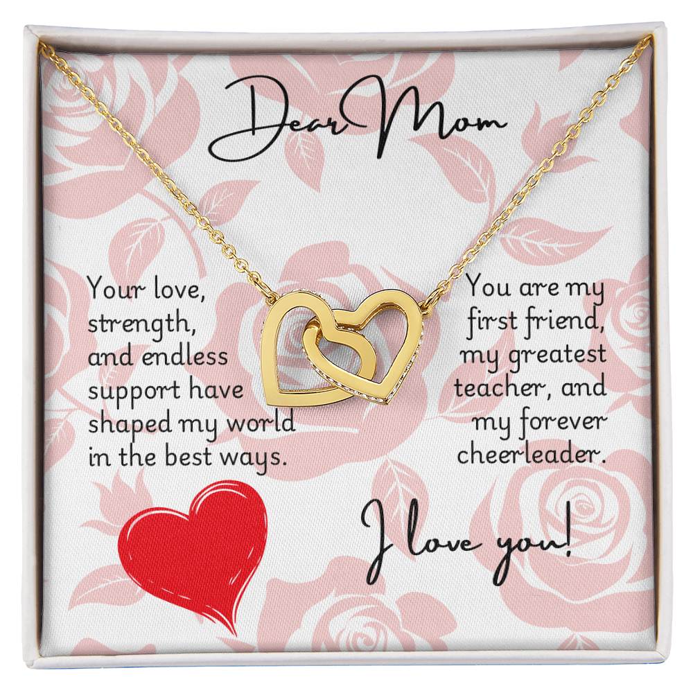 Interlocking Hearts Necklace - Mom 2