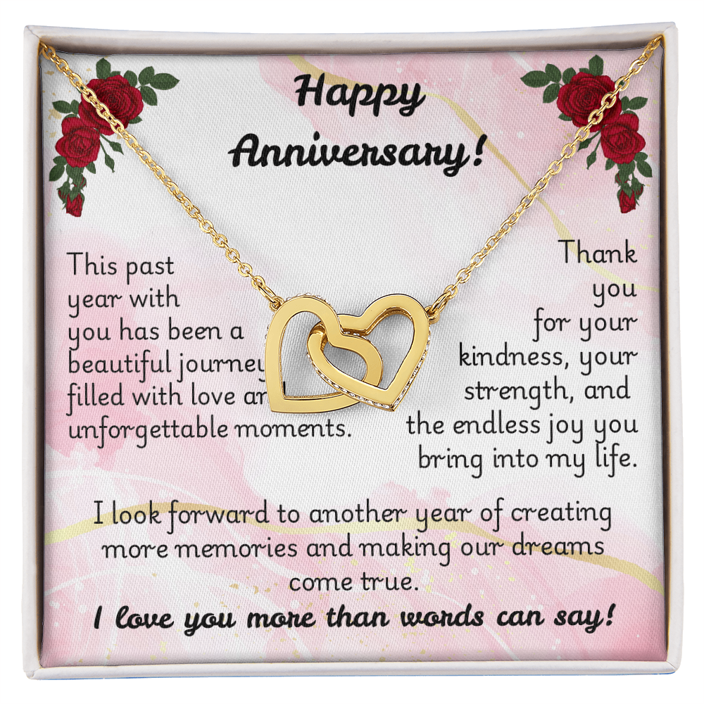 Interlocking Hearts Necklace - Anniversary 1