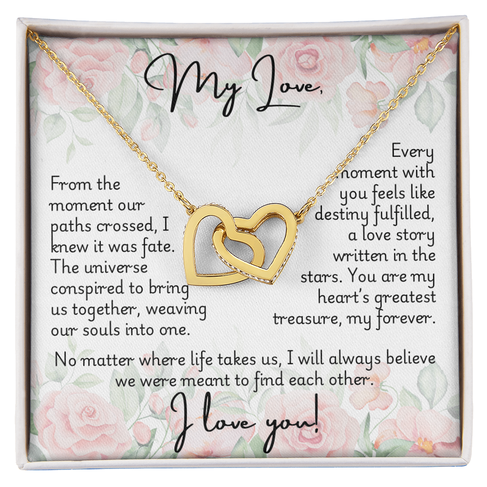Interlocking Hearts Necklace - Fate