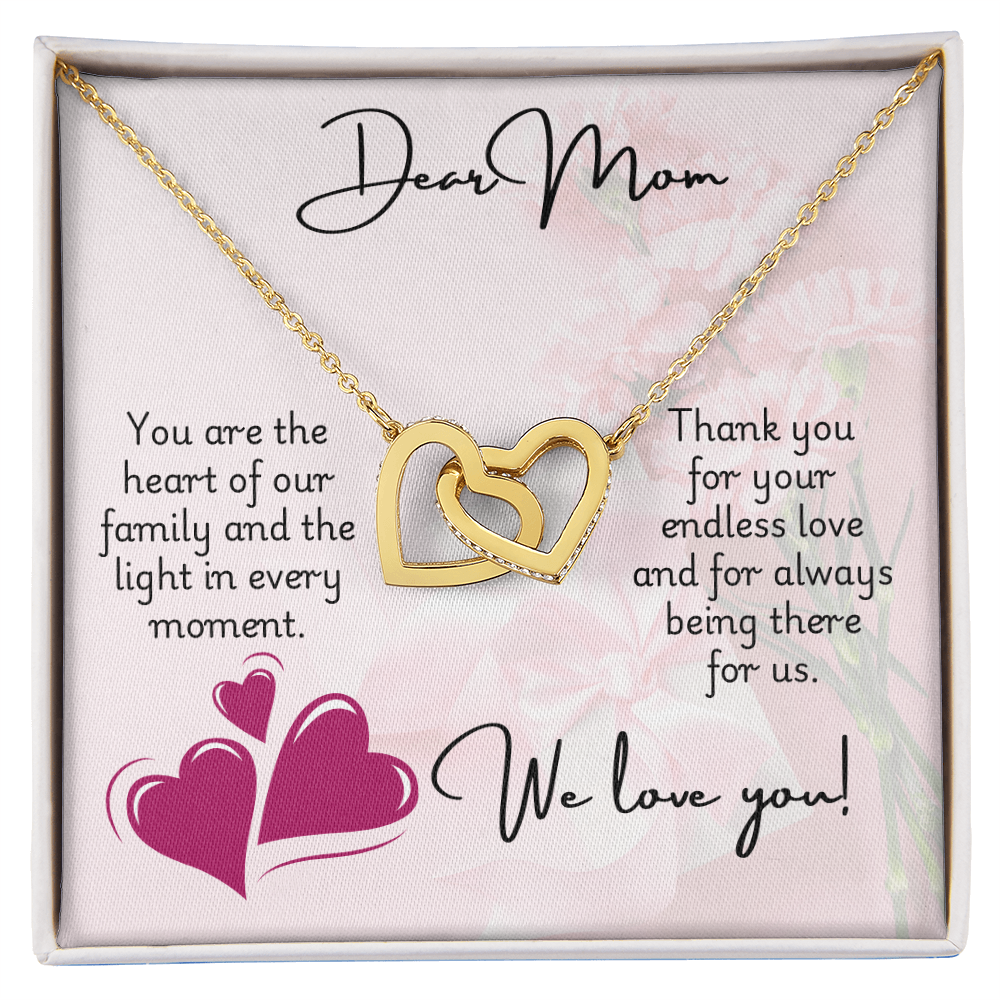 Interlocking Hearts Necklace - Mom 1