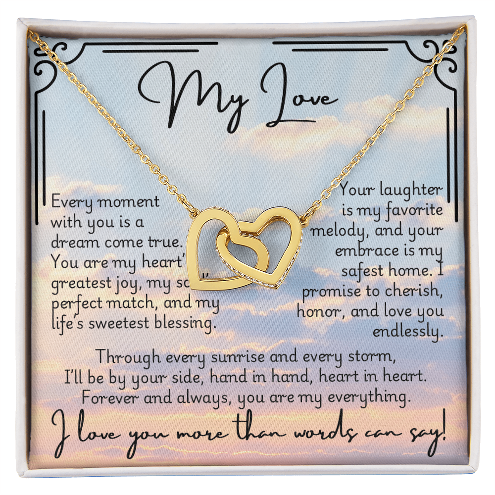 Interlocking Hearts Necklace - Fiancée 1