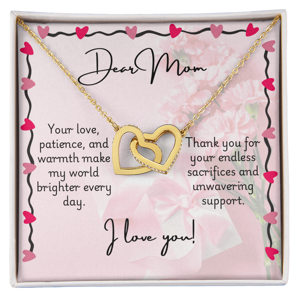 Interlocking Hearts Necklace - Mom 3