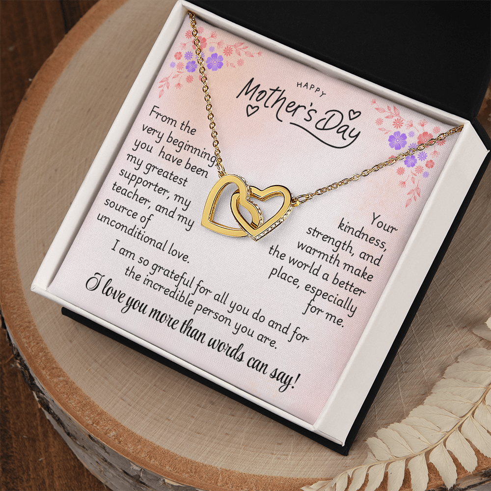 Interlocking Hearts Necklace - Mom 4