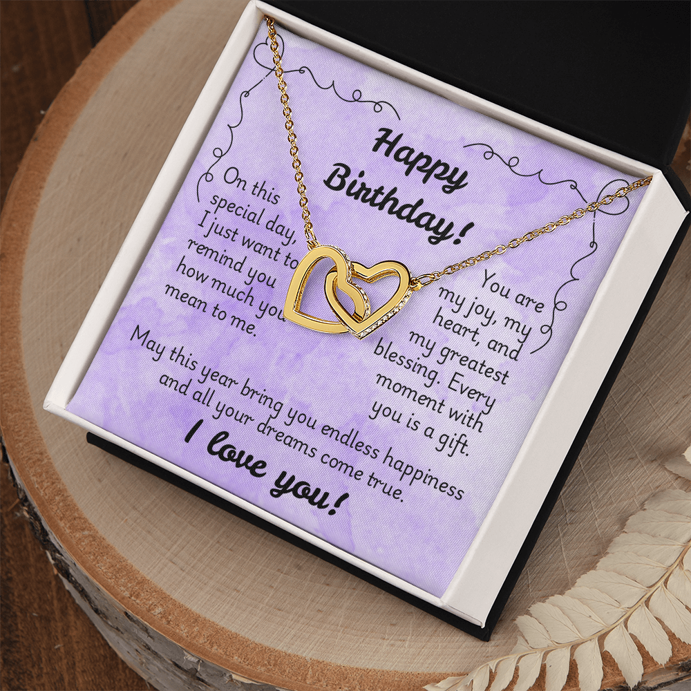 Interlocking Hearts Necklace - Birthday 1