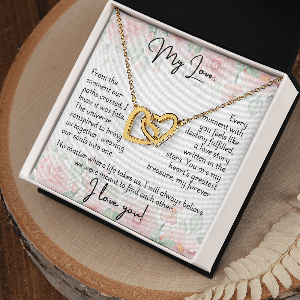Interlocking Hearts Necklace - Fate