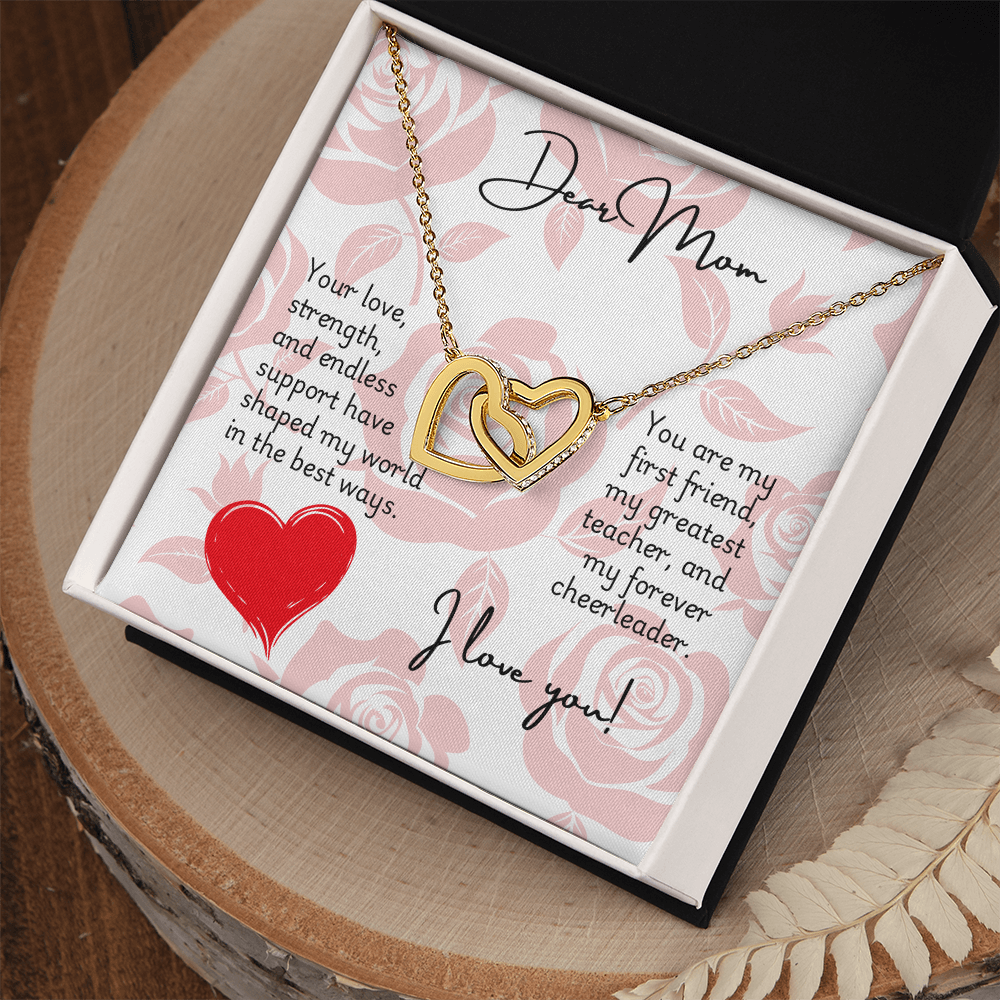 Interlocking Hearts Necklace - Mom 2