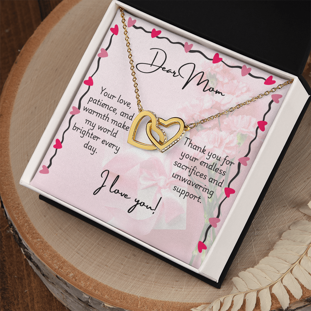 Interlocking Hearts Necklace - Mom 3