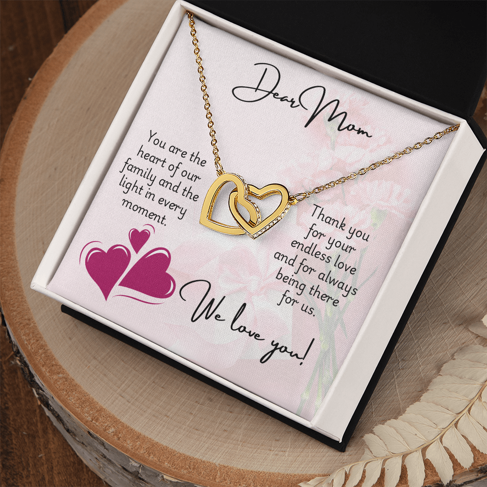 Interlocking Hearts Necklace - Mom 1
