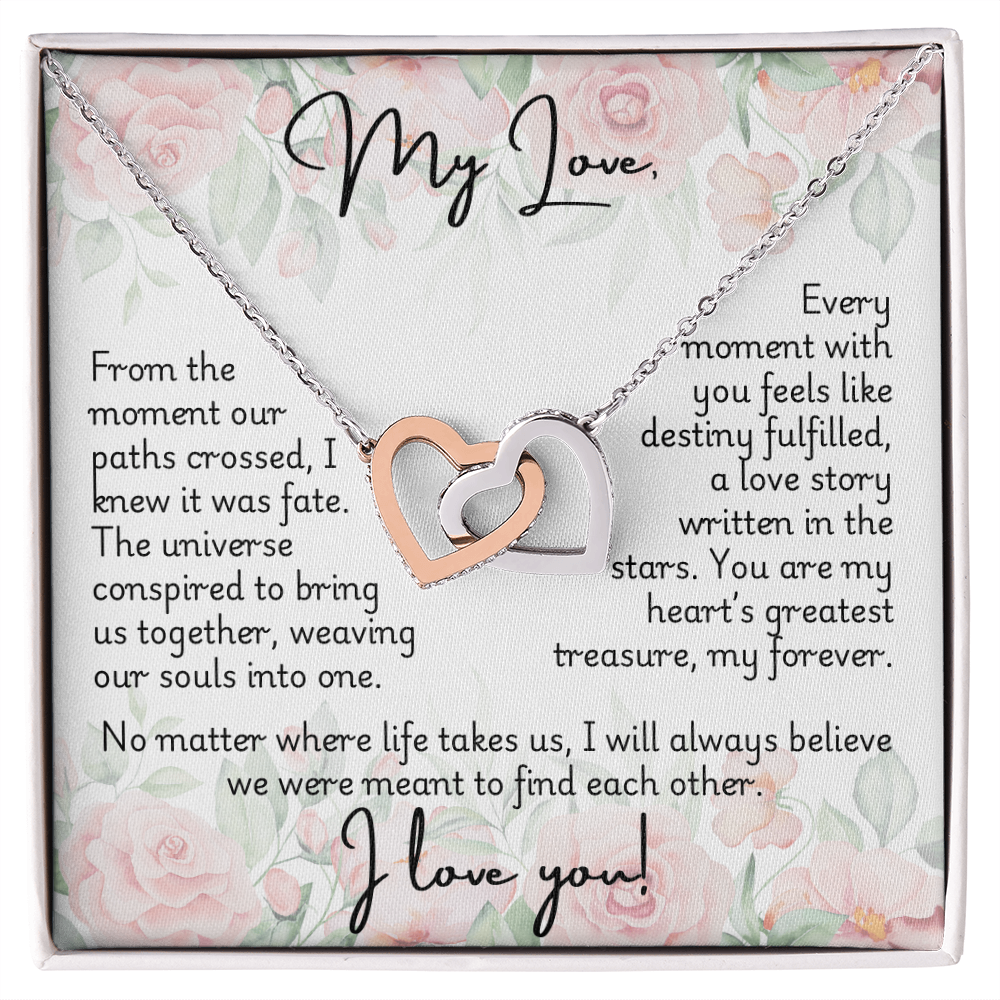 Interlocking Hearts Necklace - Fate