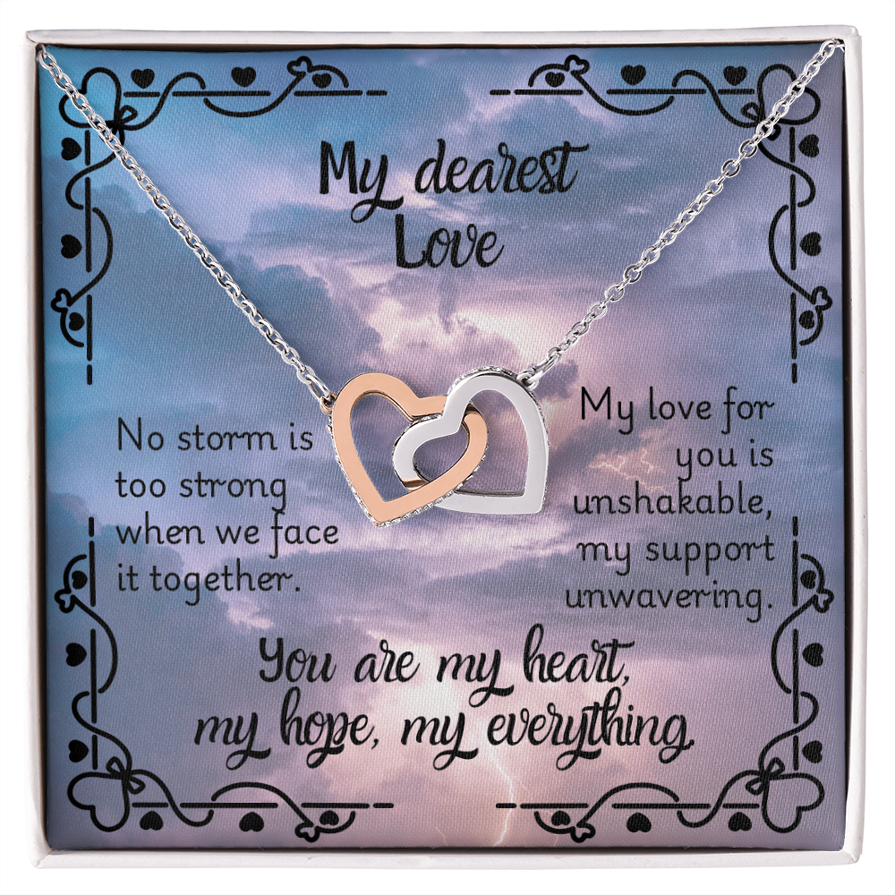 Interlocking Hearts Necklace - Unshakable Love