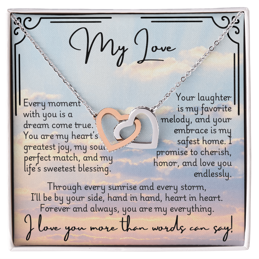Interlocking Hearts Necklace - Fiancée 1