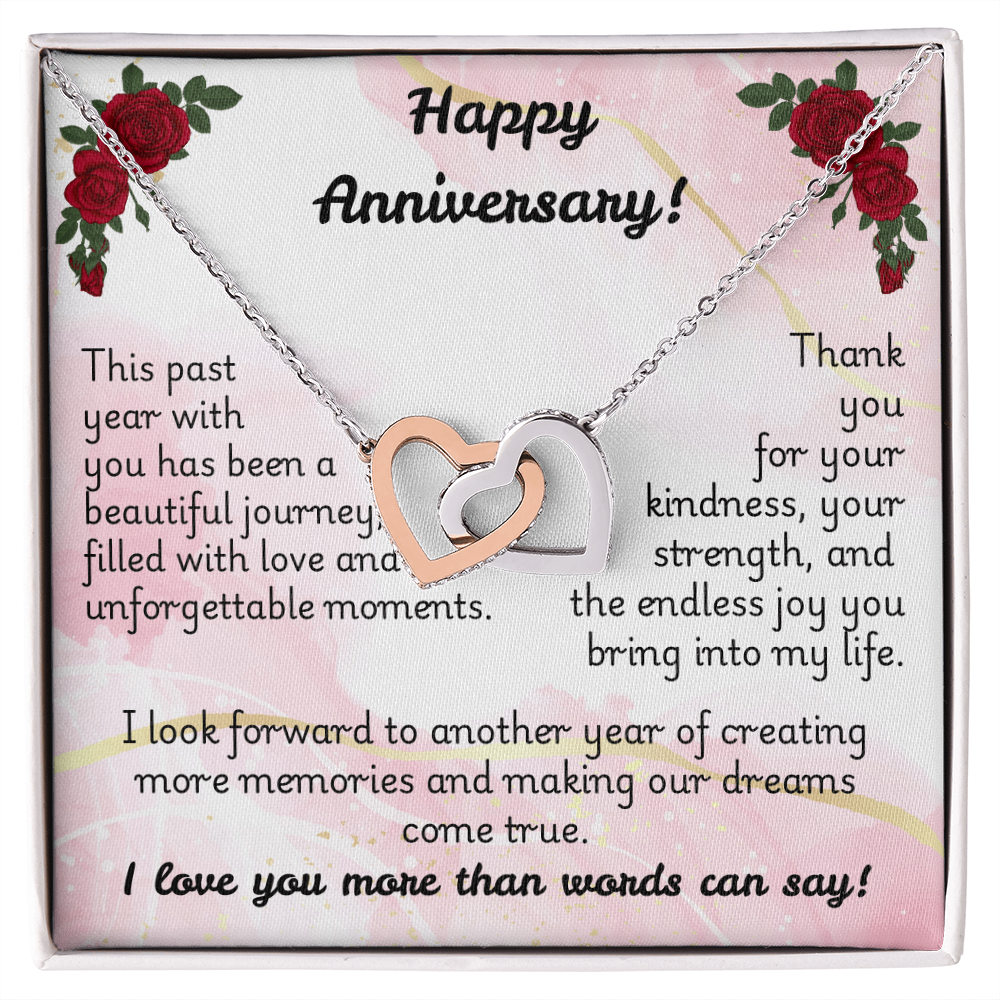 Interlocking Hearts Necklace - Anniversary 1