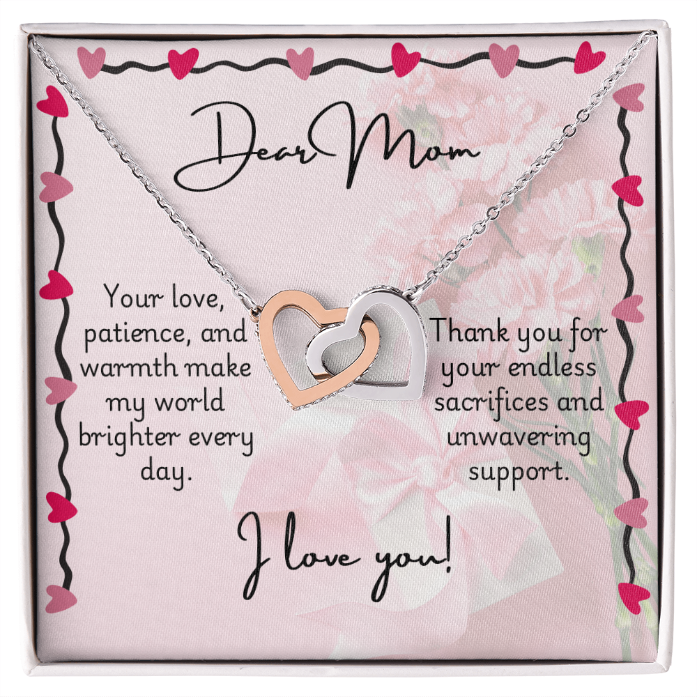 Interlocking Hearts Necklace - Mom 3