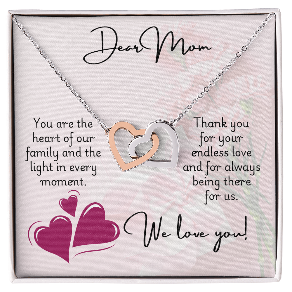 Interlocking Hearts Necklace - Mom 1