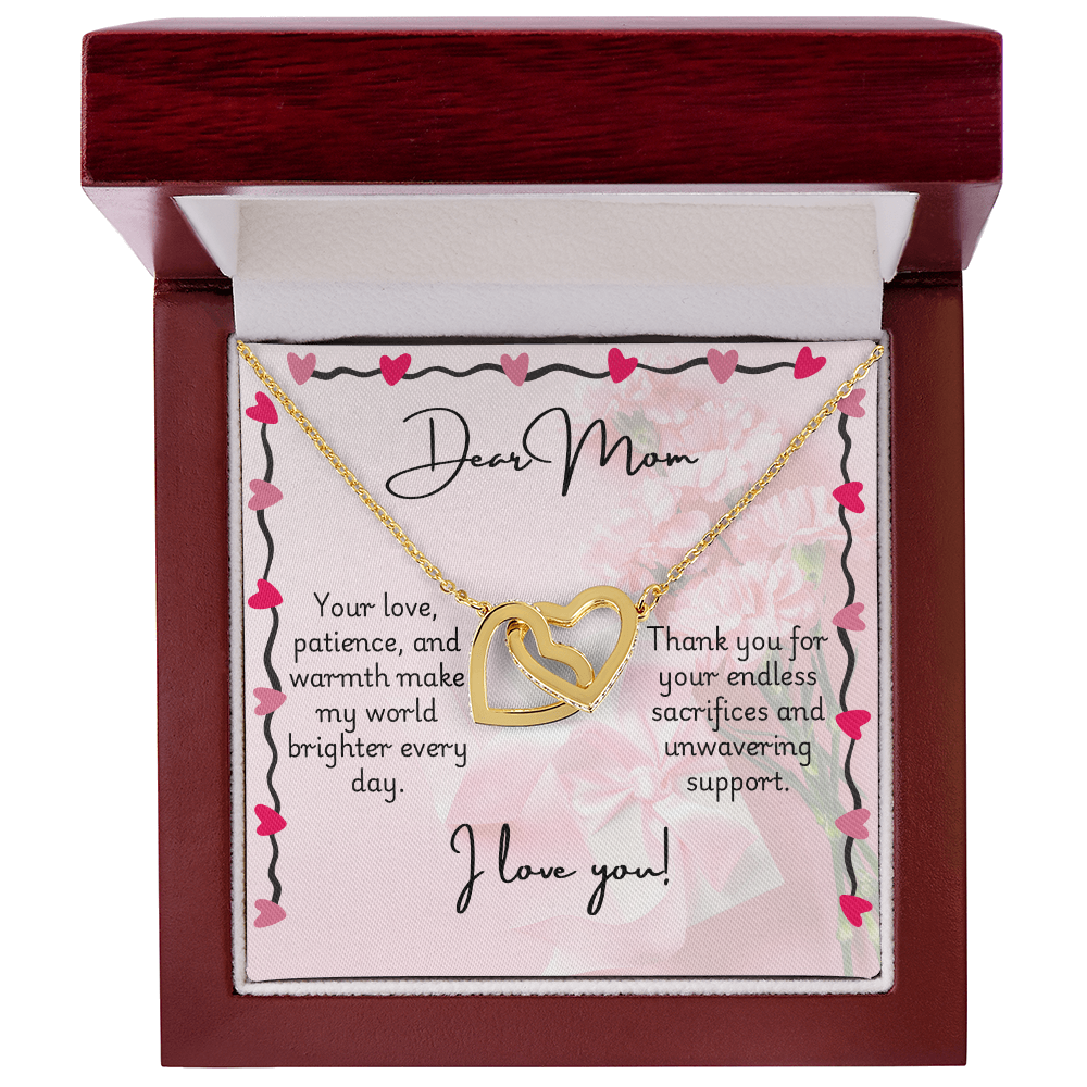 Interlocking Hearts Necklace - Mom 3