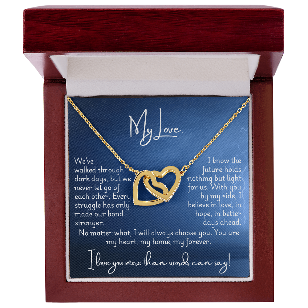 Interlocking Hearts Necklace - Strong