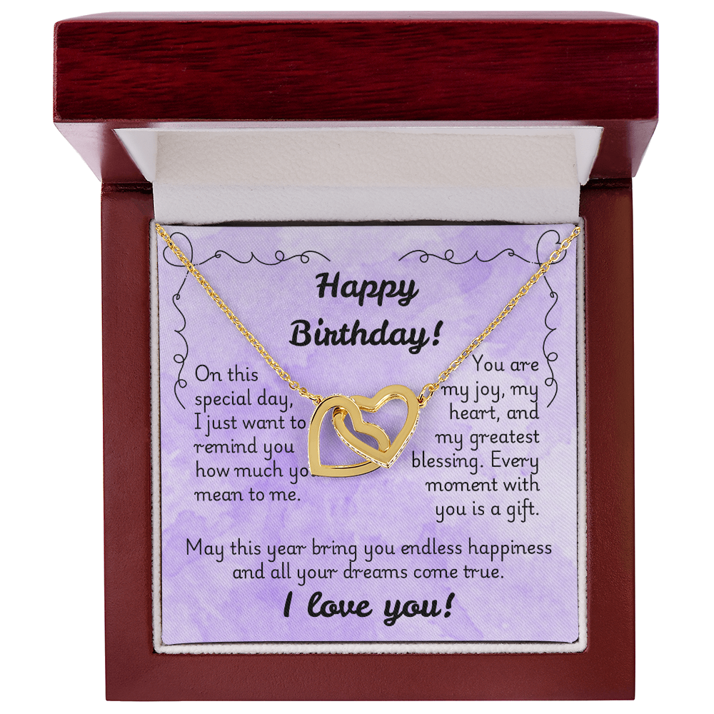 Interlocking Hearts Necklace - Birthday 1