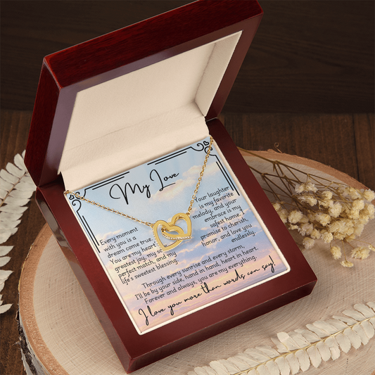 Interlocking Hearts Necklace - Fiancée 1