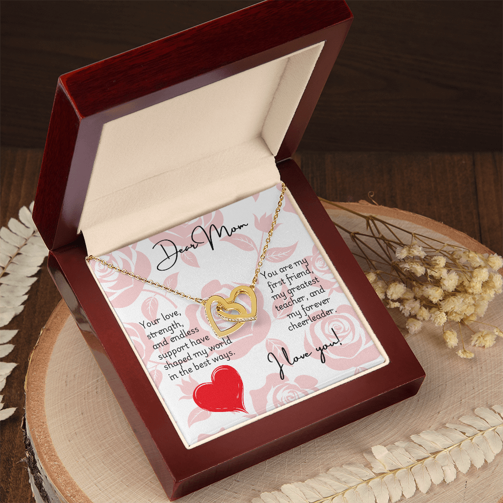 Interlocking Hearts Necklace - Mom 2