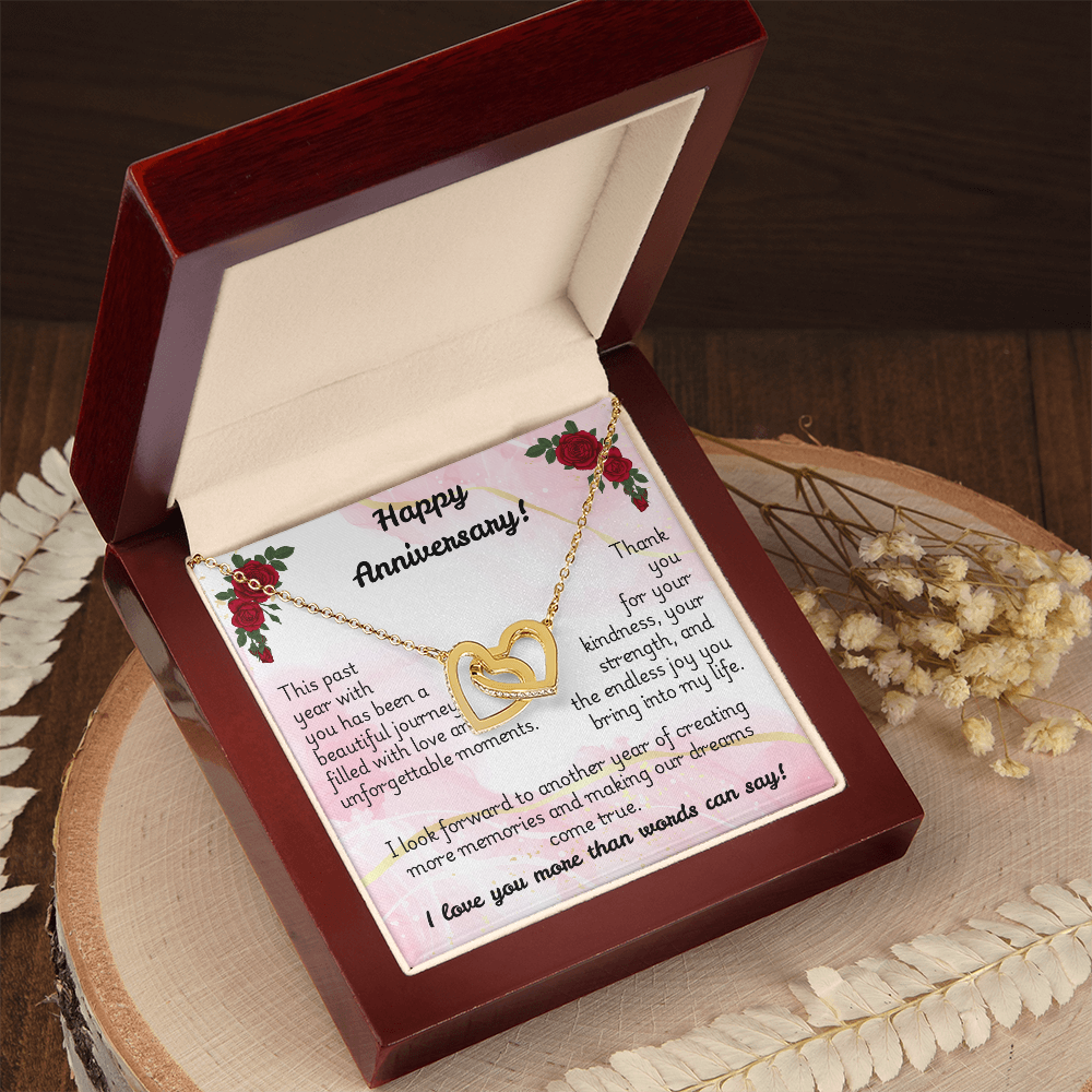 Interlocking Hearts Necklace - Anniversary 1