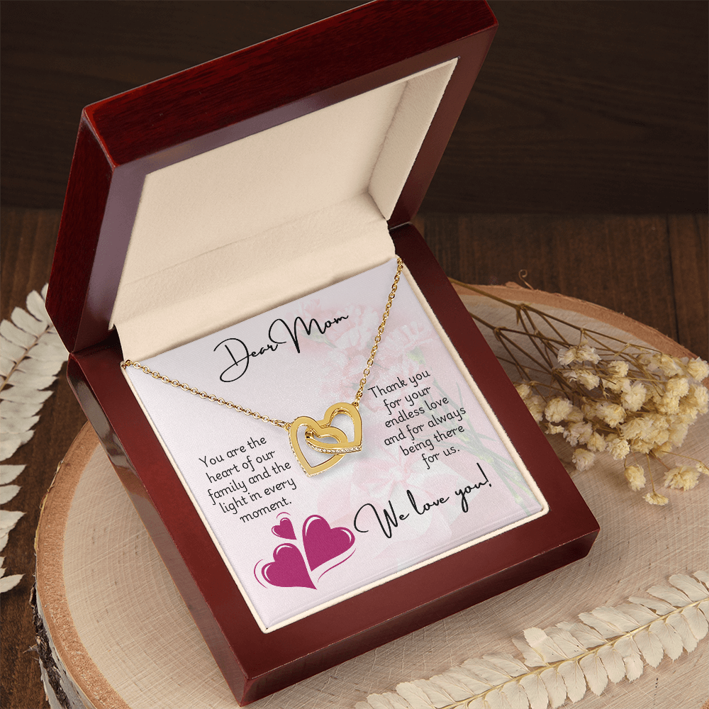 Interlocking Hearts Necklace - Mom 1