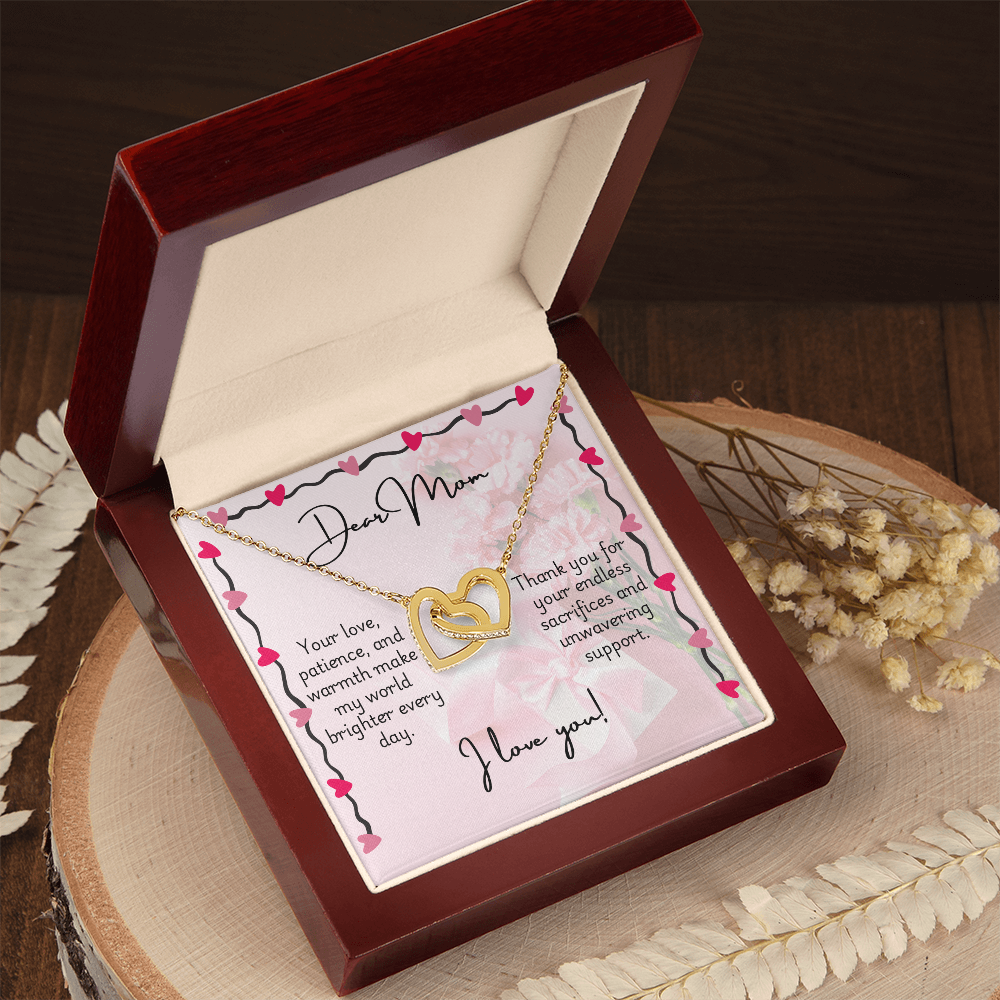Interlocking Hearts Necklace - Mom 3