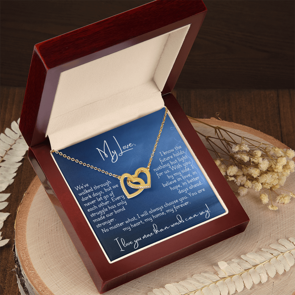 Interlocking Hearts Necklace - Strong
