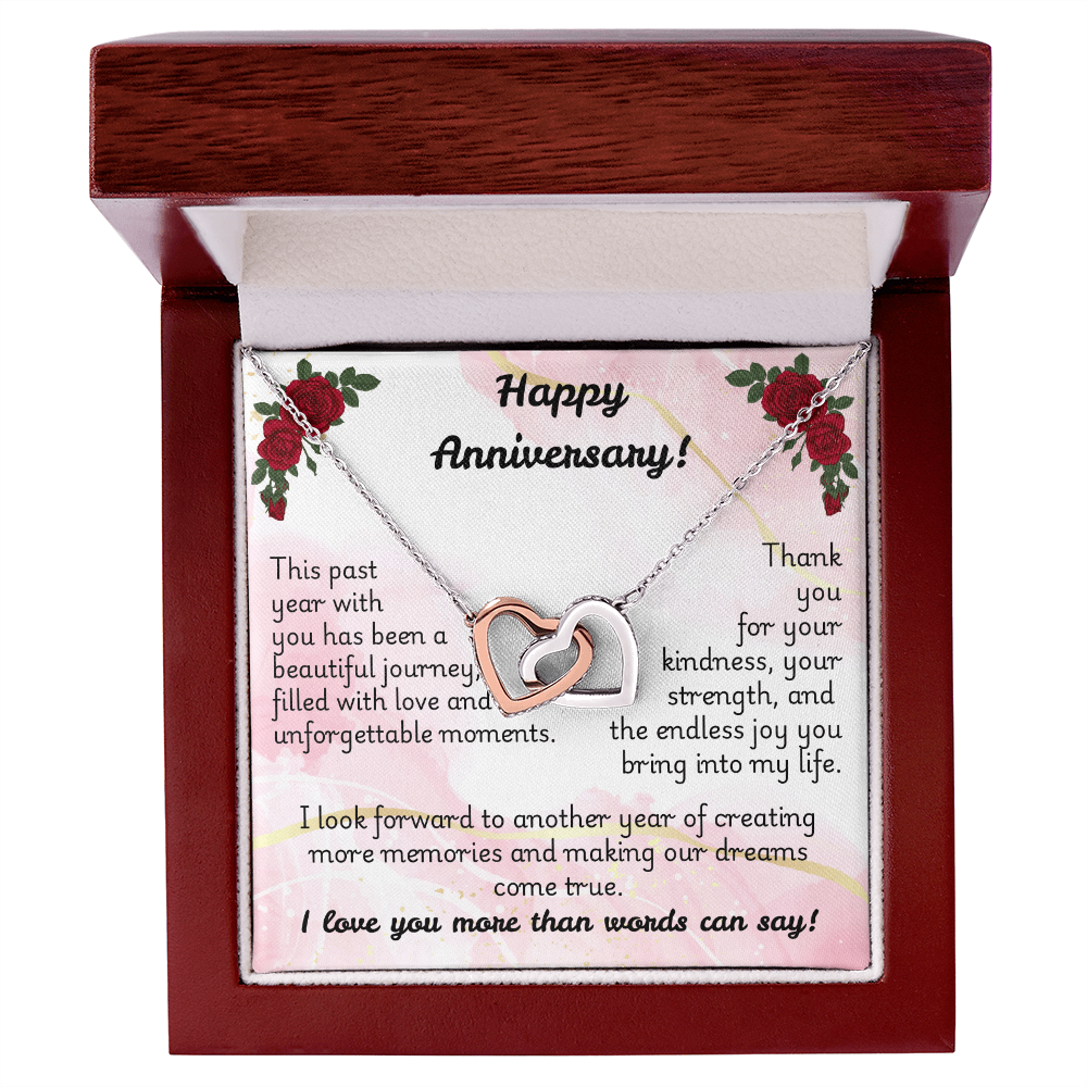 Interlocking Hearts Necklace - Anniversary 1