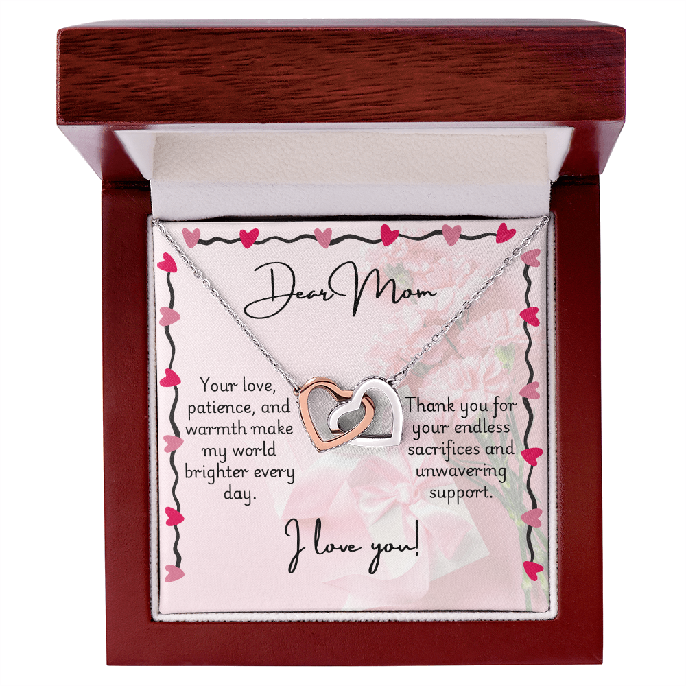Interlocking Hearts Necklace - Mom 3