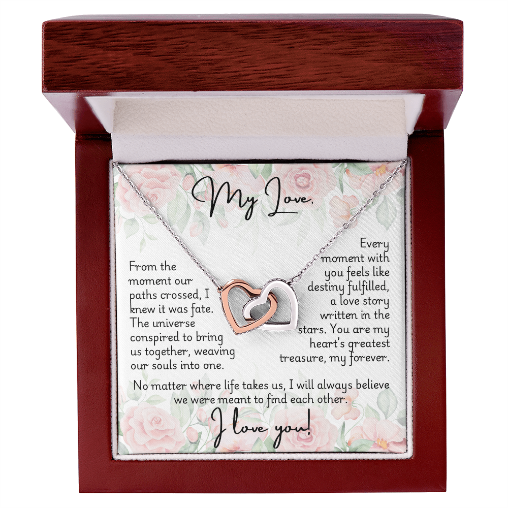 Interlocking Hearts Necklace - Fate