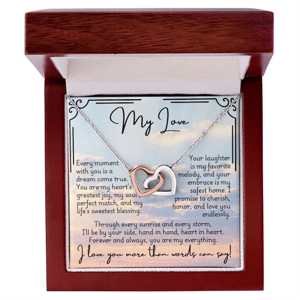 Interlocking Hearts Necklace - Fiancée 1