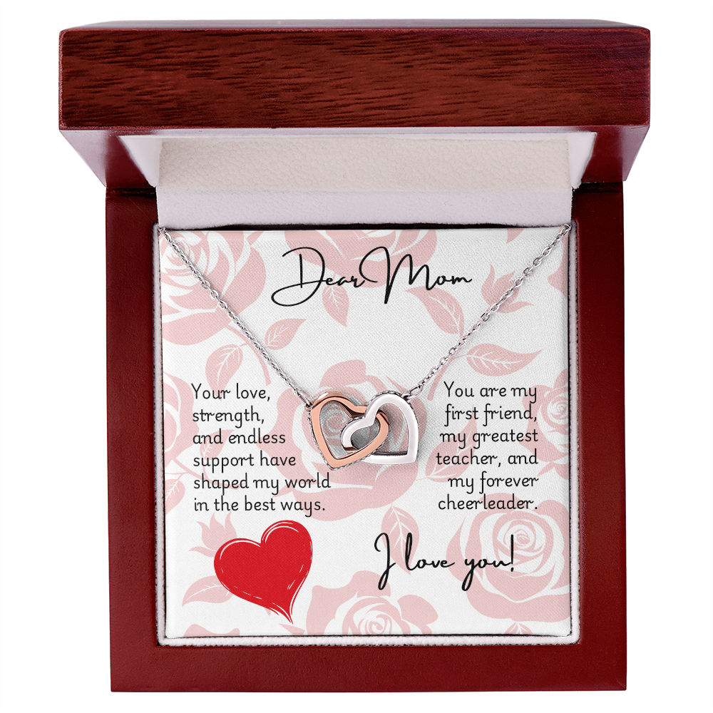 Interlocking Hearts Necklace - Mom 2