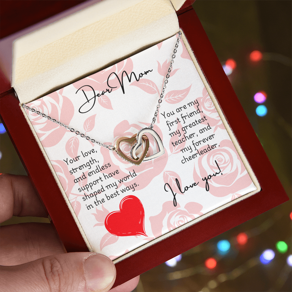 Interlocking Hearts Necklace - Mom 2