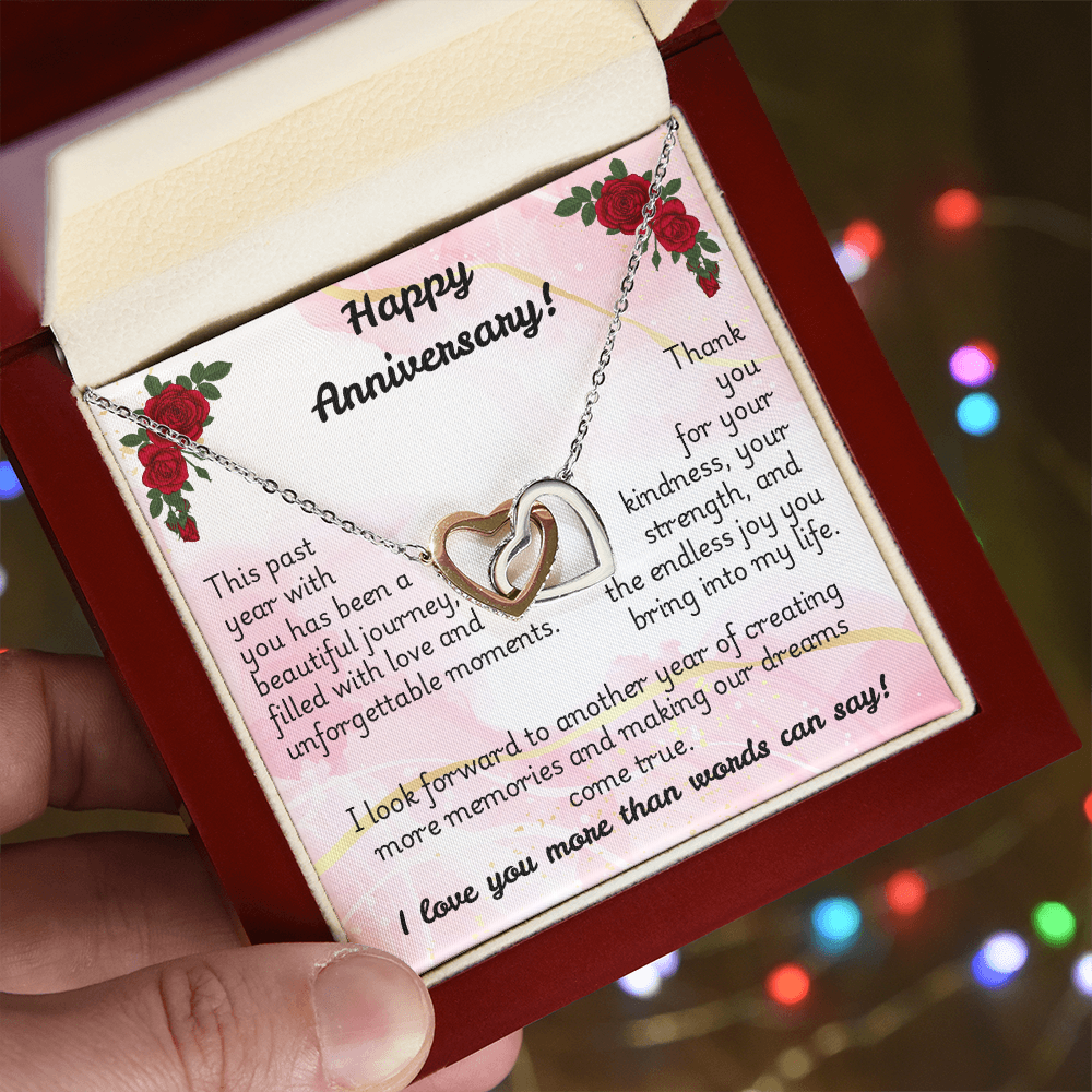 Interlocking Hearts Necklace - Anniversary 1