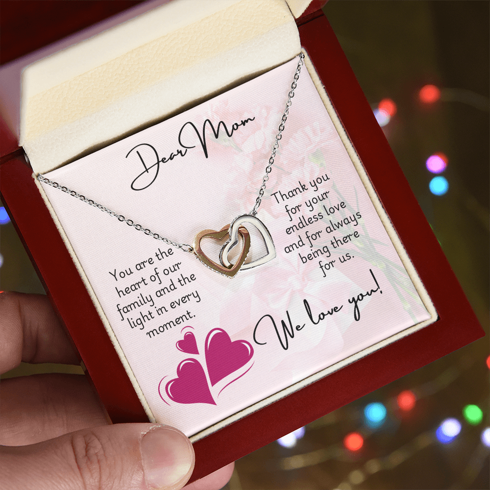 Interlocking Hearts Necklace - Mom 1