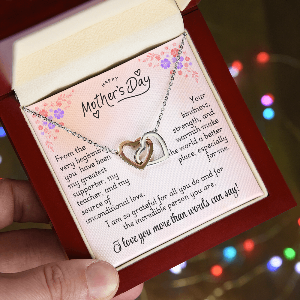 Interlocking Hearts Necklace - Mom 4