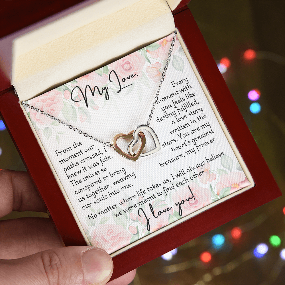 Interlocking Hearts Necklace - Fate